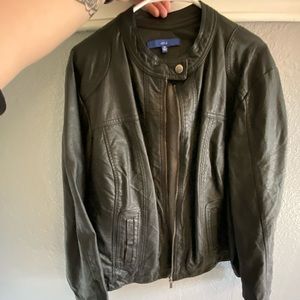 Faux leather jacket